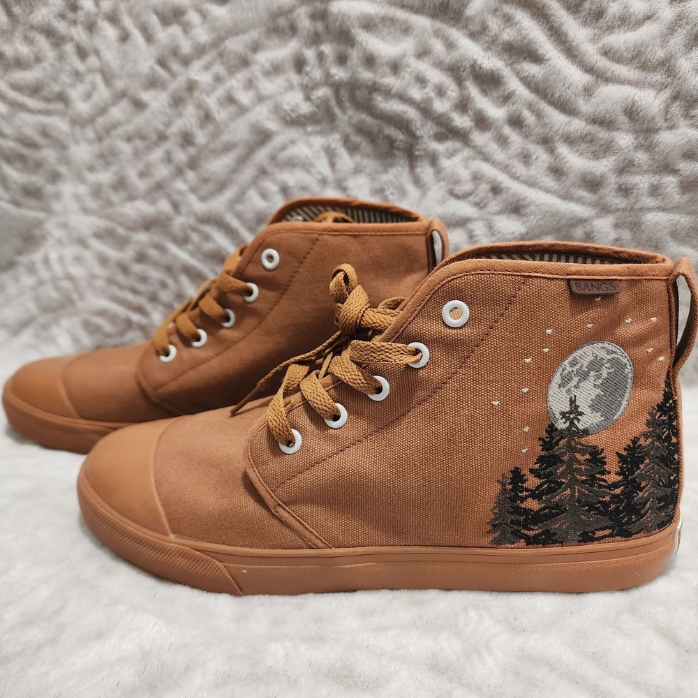 Bangs Unisex High Top Sneakers Carolina Tree W Sz 10  M Sz 8.5 Celestial Nature